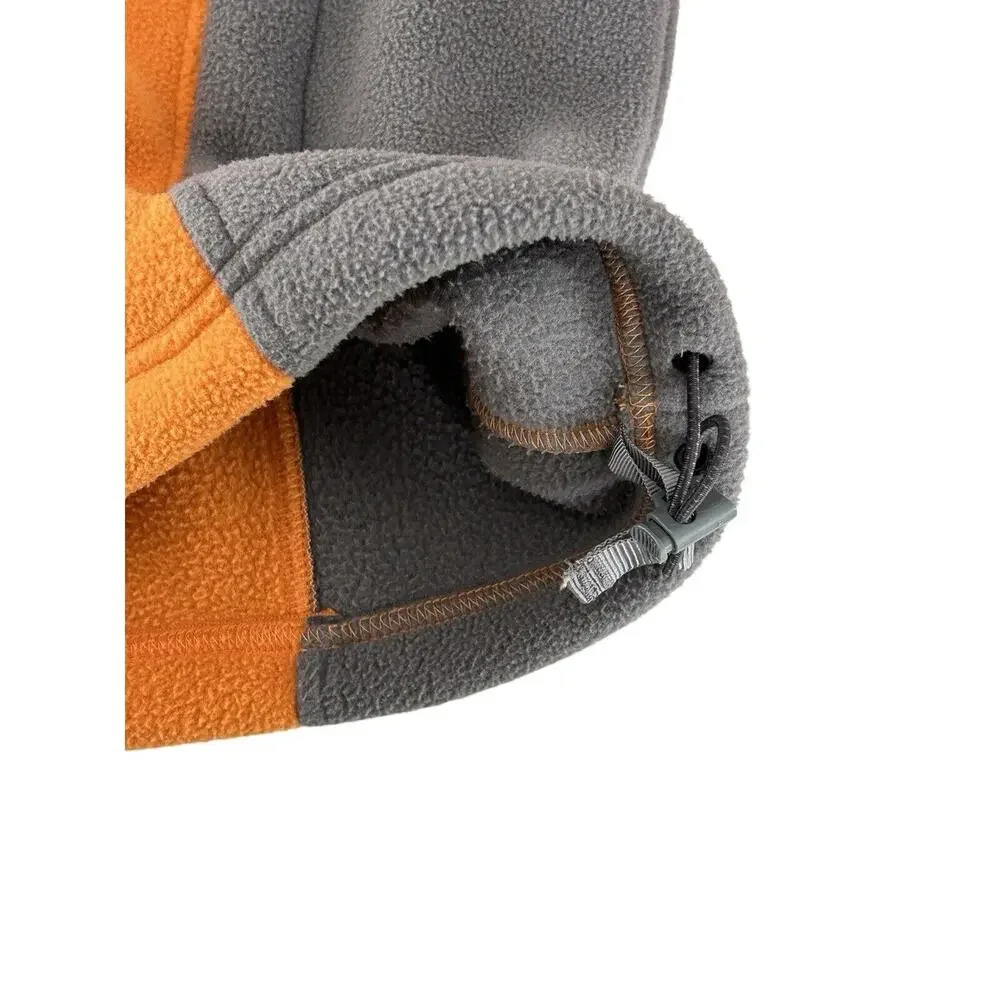 The North Face Womens Size M Fleece Jacket Orange & Gray Full Zip Midlayer - Picture 6 of 8